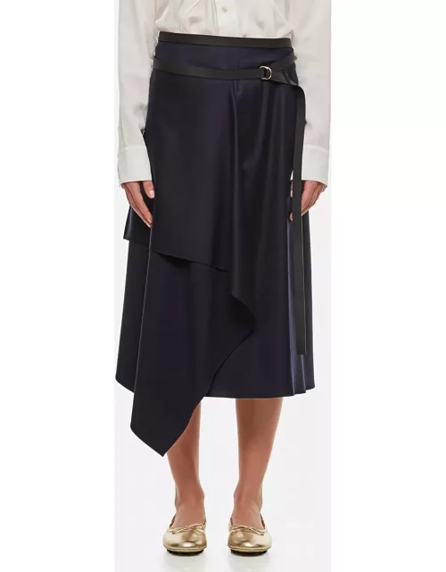 Fendi Flattened Wool Skirt