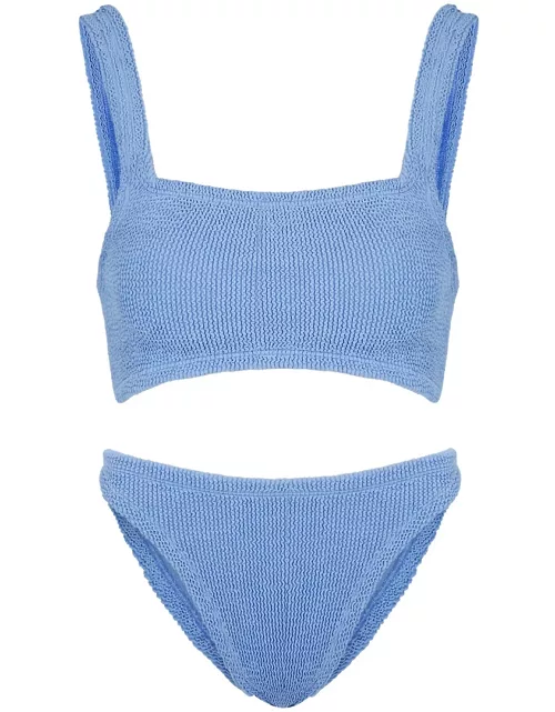 Hunza G Xandra Seersucker Bikini - Light Blue - One