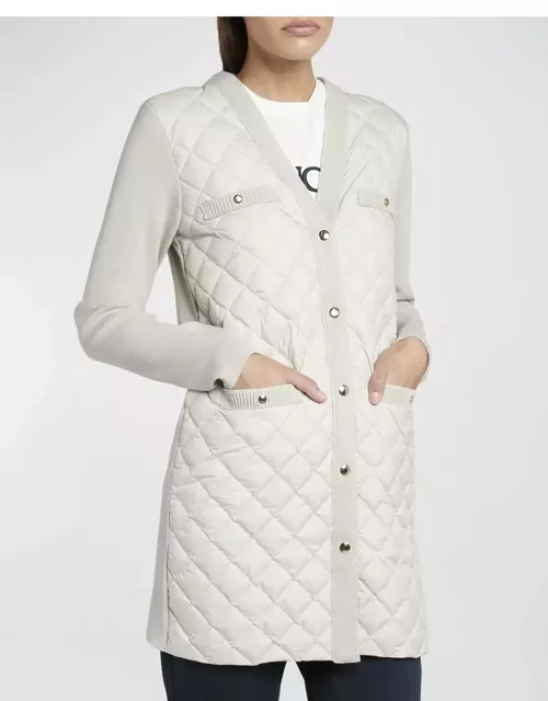 Quilted Wool Cardigan