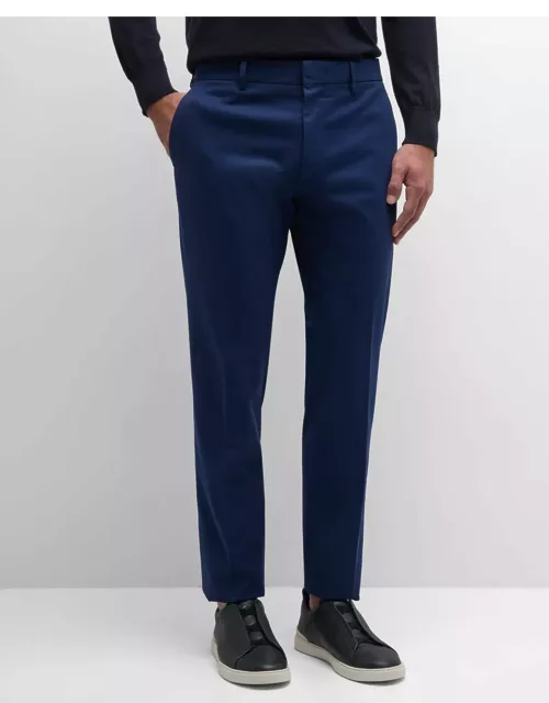 Men's Slim Stretch Flat-Front Pant