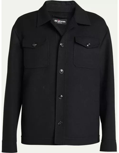 Men's Wool-Cashmere Shirt Jacket