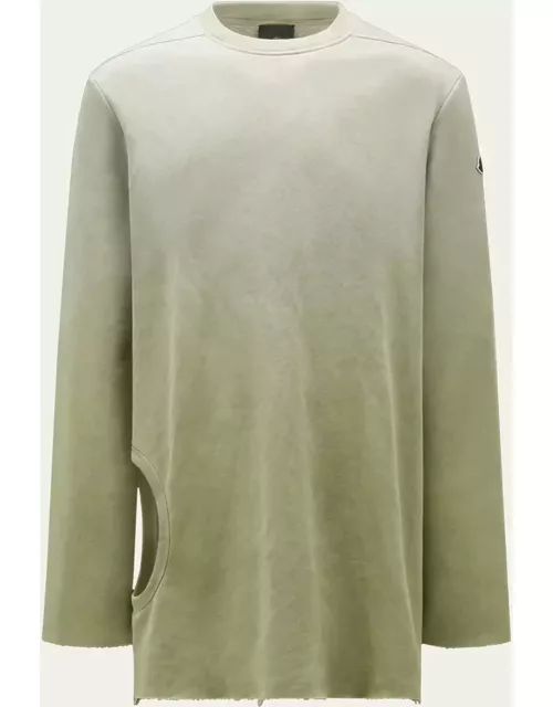 x Moncler Men's Acide Degrade Long-Sleeve Cutout T-Shirt