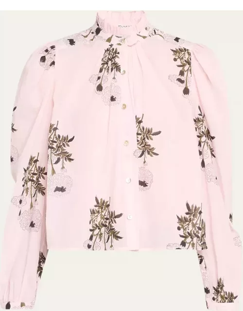 Annabel Anemone Bloom Long-Sleeve Shirt