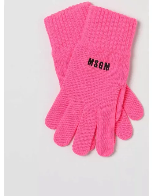 Gloves MSGM Men colour Fuchsia