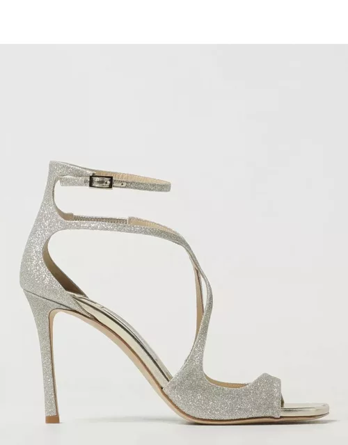Heeled Sandals JIMMY CHOO Woman colour Silver