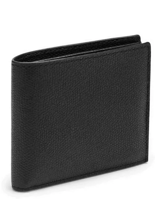 Bifold wallet in black leather