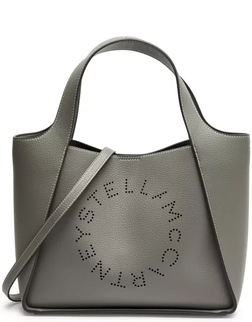 Stella Mccartney Stella Logo Faux Leather Tote - Grey