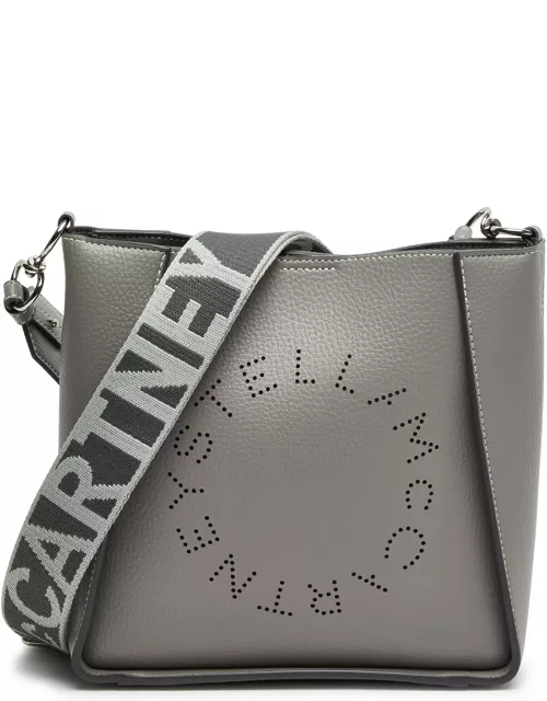 Stella Mccartney Stella Logo Mini Faux Leather Cross-body bag - Grey