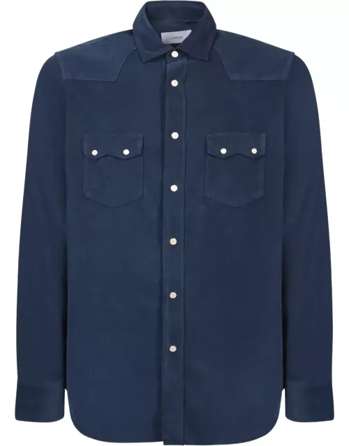 Lardini Cotton Blue Shirt