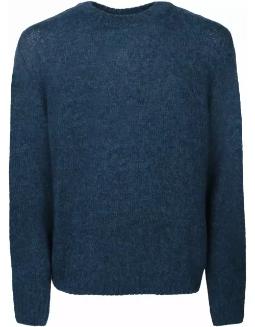 Lardini Roundneck Blue Sweater
