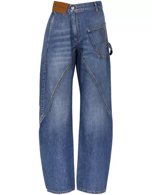 JW Anderson Twisted Wide-leg Jeans - Light Blue - 26 (W26 / UK8 / S)