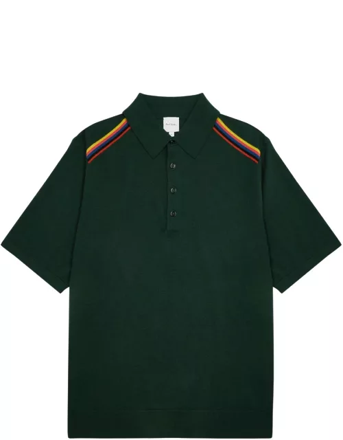 Paul Smith Striped Wool Polo Shirt - Green