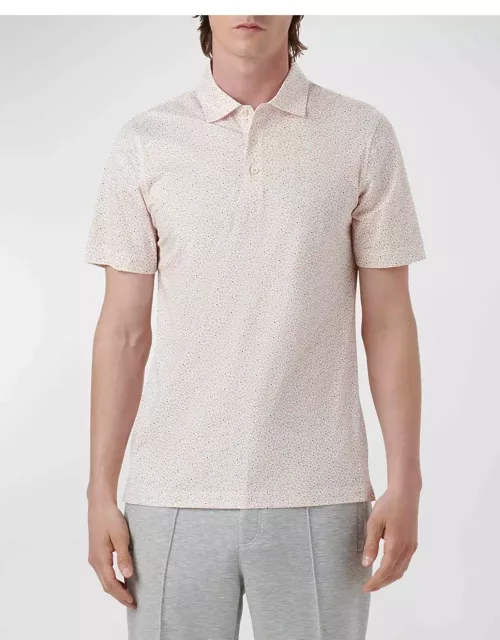 Men's OoohCotton Tech Floral-Print Polo Shirt