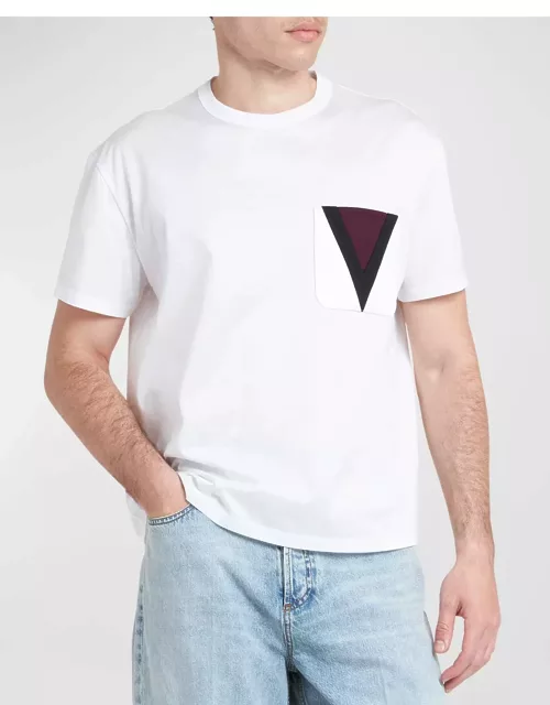 Men's Retro V Logo Pocket T-Shirt
