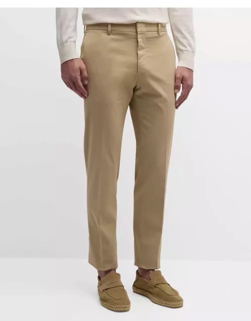 Men's Flat-Front Cotton Pant