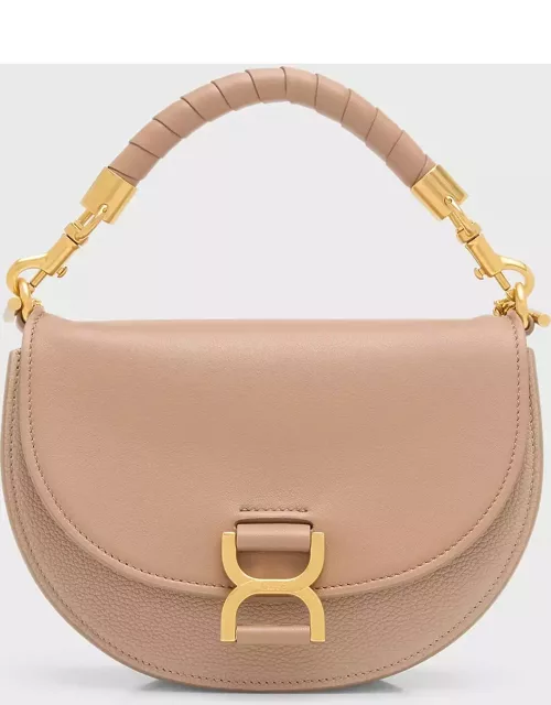 Marcie Chain Flap Crossbody Bag in Leather