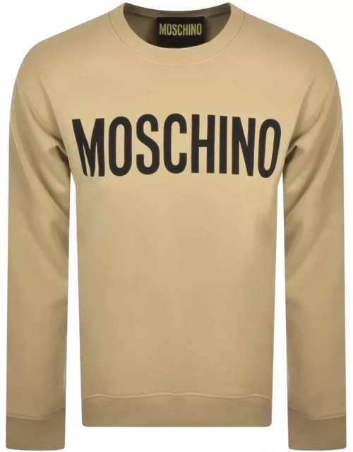 Moschino Logo Sweatshirt Beige