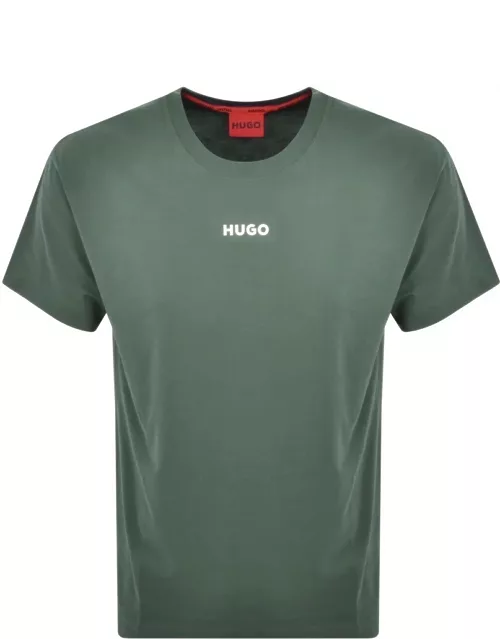 HUGO Loungewear Linked T Shirt Green