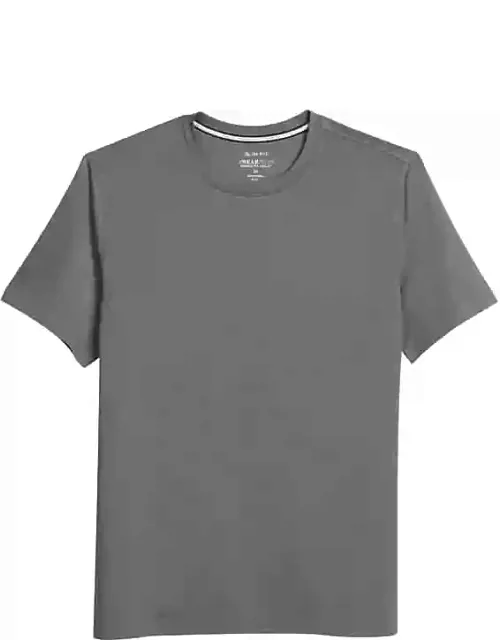 Awearness Kenneth Cole Men's Slim Fit Performance Tech Crewneck T-Shirt Med Grey