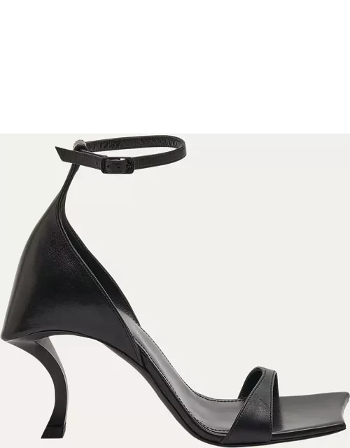 Hourg Leather Ankle-Strap Sandal