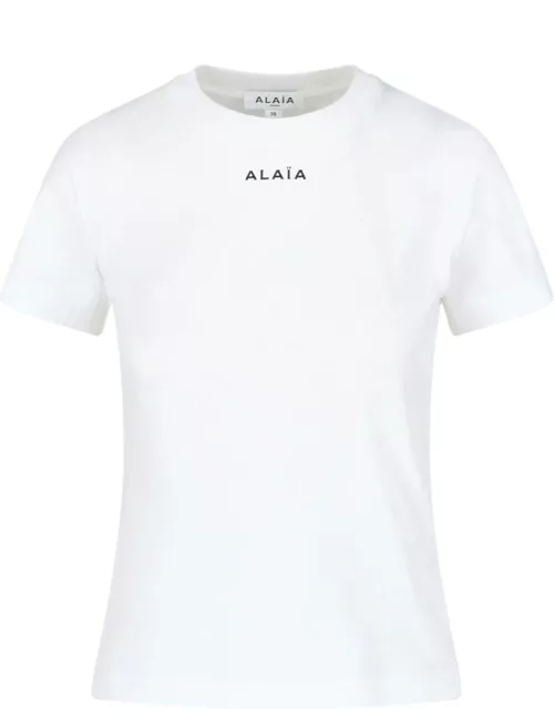 Alaïa Slim Logo T-Shirt