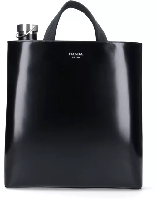 Prada Tote Bag With Bottle