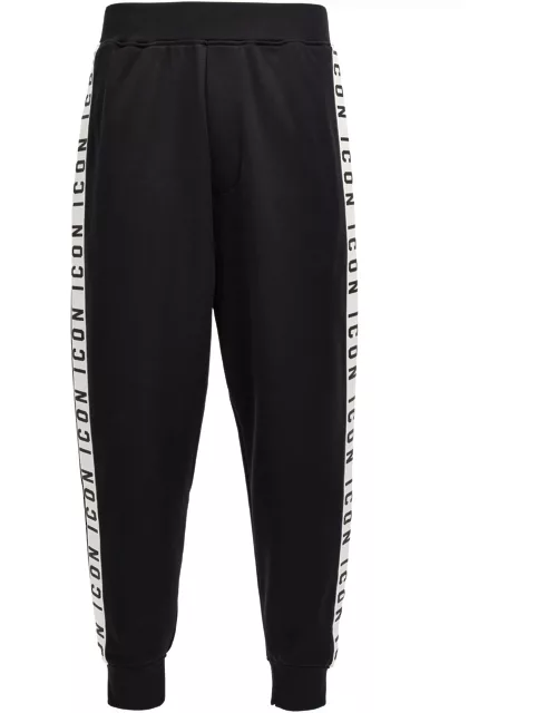 Dsquared2 Icon Relaxed Dan Pants In Black