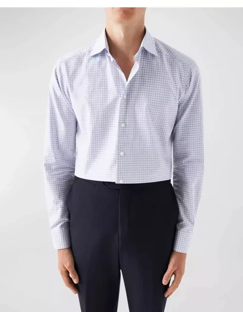 Men's Slim Fit Check Pique Shirt