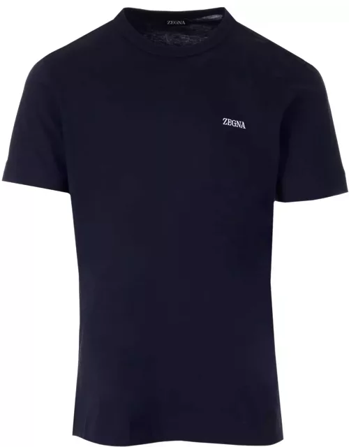 Zegna T-shirt With Mini Logo