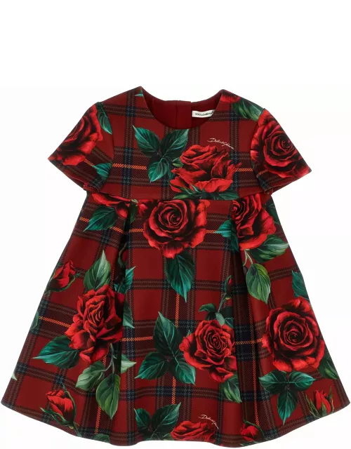 Dolce & Gabbana tartan Rose Dres