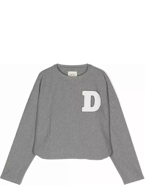 Douuod Grey Cotton Sweatshirt