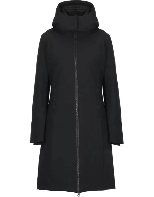 Save the Duck Zip Up Hooded Long Coat