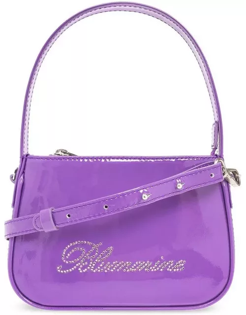 Blumarine Logo Embellished Zipped Tote Bag
