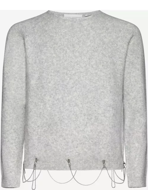 Random Identities Chain-detail Wool-blend Sweater