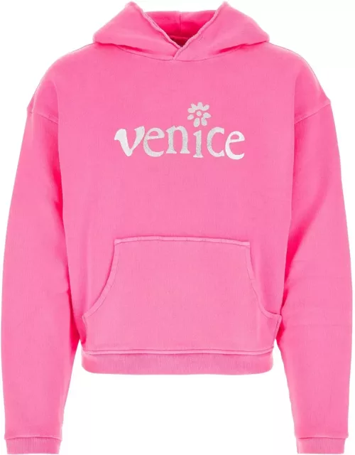 ERL Fluo Pink Cotton Sweatshirt
