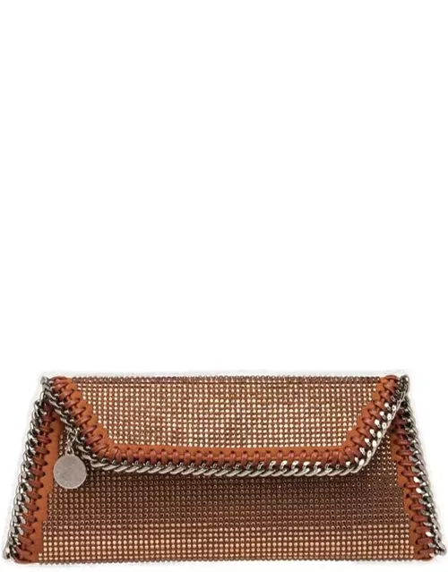 Stella McCartney Falabella Embellished Chain-linked Clutch Bag