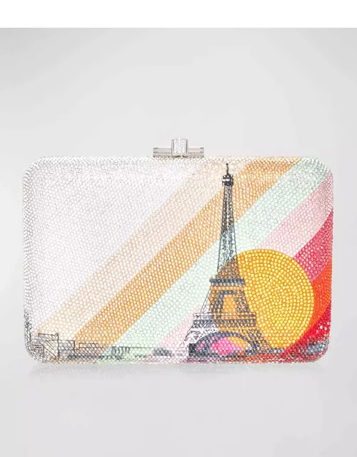 Paris Golden Hour Crystal Clutch Bag