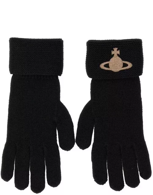 Vivienne Westwood Logo Embroidered Glove