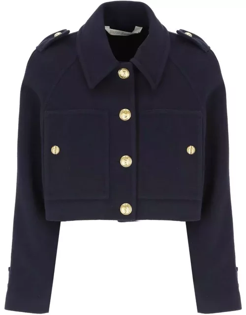Palm Angels Single-breasted Cropped Coat