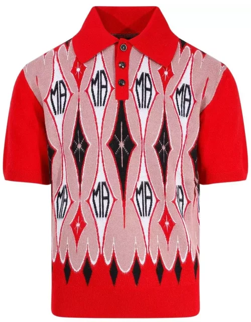 AMIRI Button Detailed Short-sleeved Polo Shirt