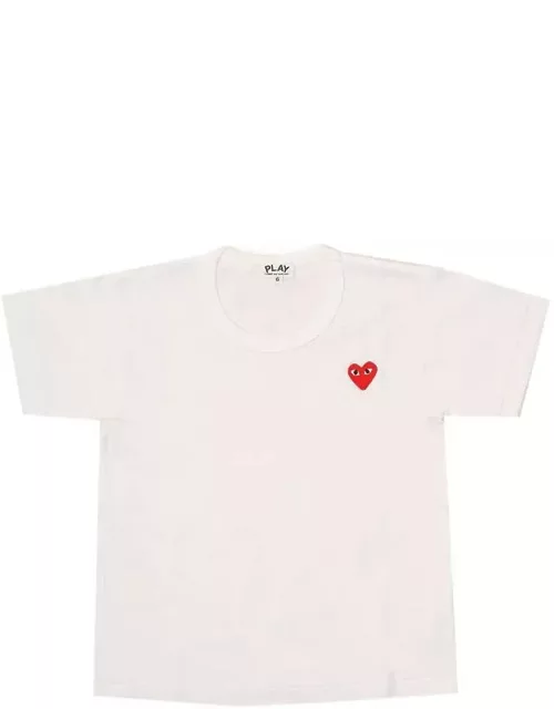 Comme des Garçons Play Embroidered Heart T-shirt
