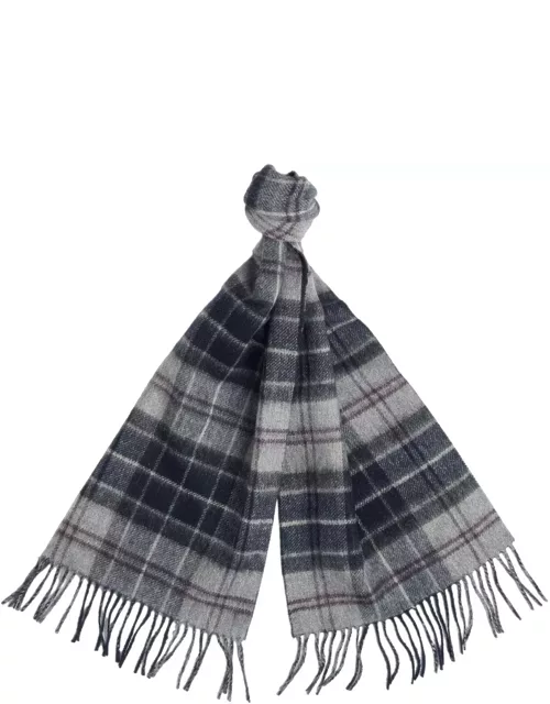 Barbour Check Pattern Fringed Edge Scarf