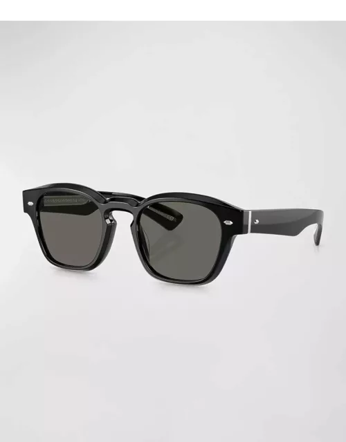 Men's Maysen Acetate Square Sunglasse