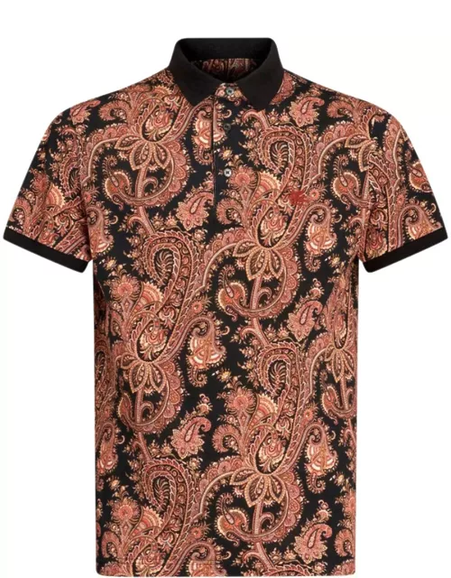 Etro All-over Paisly Printed Polo Shirt