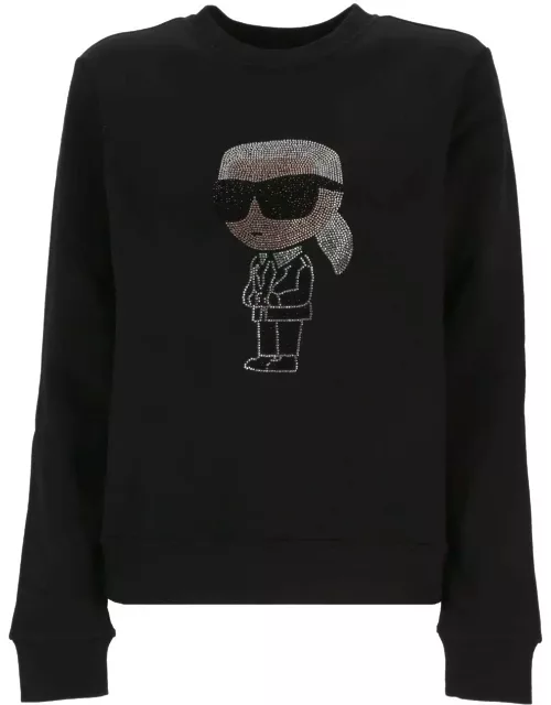 Karl Lagerfeld Embellished Crewneck Sweatshirt