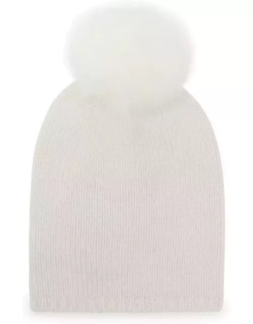 Max Mara White Cashmere Hat