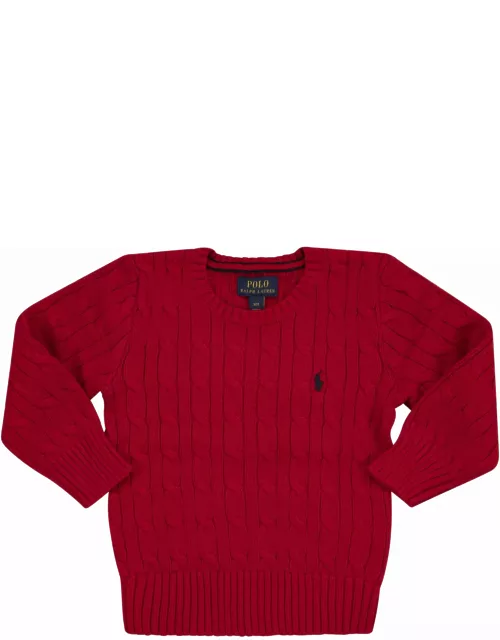 Ralph Lauren Crew-neck Cotton Cable-knit Sweater
