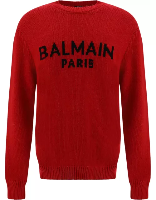 Balmain Logo Wool Sweater