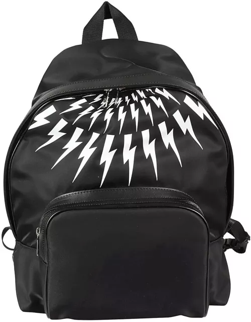 Neil Barrett Thunder Printed Zipped Backpack