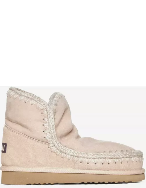 Mou Eskimo Suede And Shearling Ankle Boot